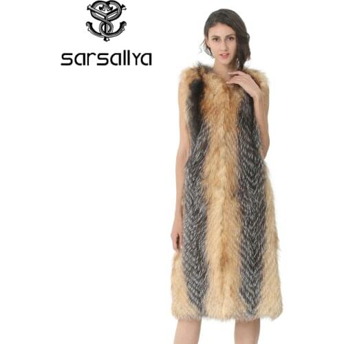 Fashion fur coat jacket vest Genuine Leather coat 2019 Womens high quality real fox fur vest 100% natural real fur