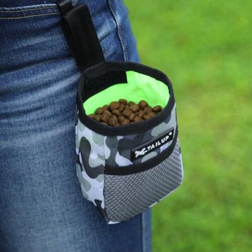 1PC Pet Dog Puppy Training Treat Snack Bait Pet Feed Pocket Pouch Dog Nylon Liner Cloth Feeding Bags Pet Dog Reward Waist Bag