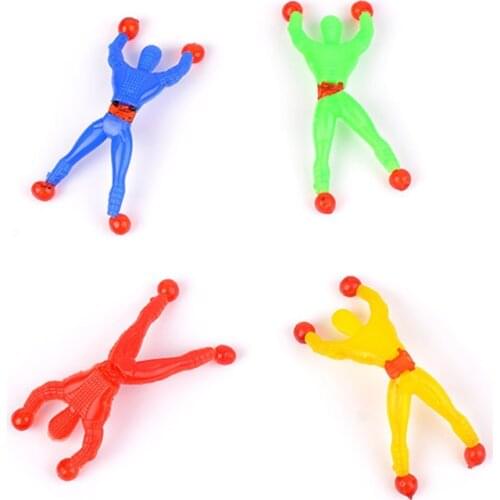 1pc hot sale magical climbing sticky wall climbing glass people cute classic toys puzzle sticky toy Gifts for children