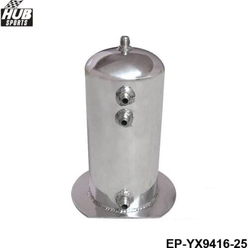 2.5 Litre Fuel Surge Catch Can Aluminium Polish Tank HU-YX9416-25