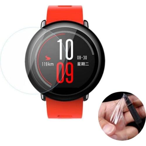 2pcs TPU Soft Clear Protective Film Guard For Xiaomi Huami Amazfit Pace Sport Watch Screen Protector Cover Protection(Not Glass)