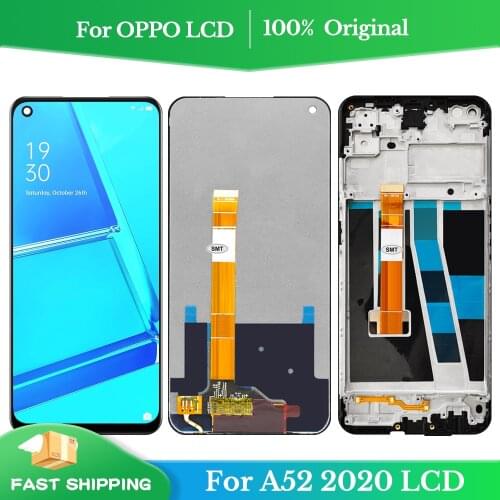6.5'' Original For Oppo A52 CPH2061 A72 CPH2067 Display Touch Screen Digitizer Assembly For Oppo A92 CPH2059 LCD Screen Replace