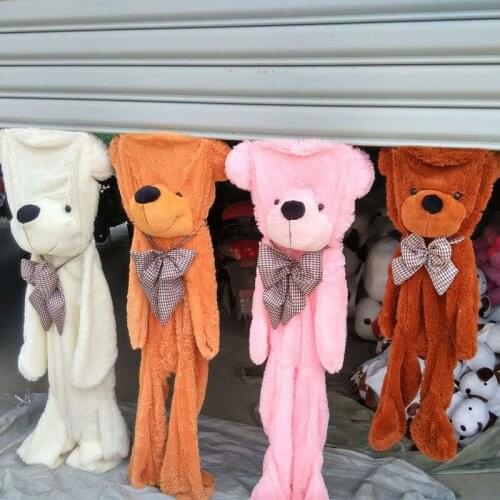 60-200cm 5 Colors Semi-finished Teddy Bear Skin Animal Plush Toy Doll Shell Crust DIY Good Quality Bear Cover