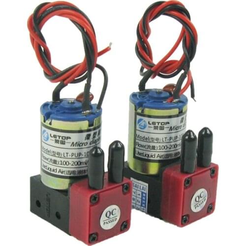 Free Shipping 8pcs Letop 3w 24v DC Small Ink Pump For Infiniti Phaeton Challenger Gongzheng Icontek Printer Ink Pump 100-200ML