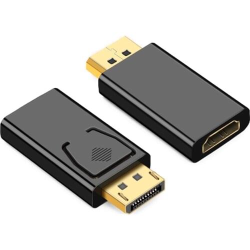 DisplayPort to HDMI-compatible Adapter Converter DP to HDMI-compatible HD TV Cable Adapter Video Audio For PC TV Projector