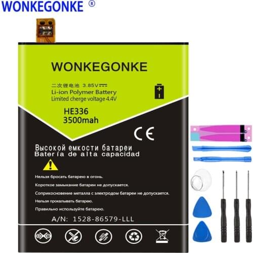 WONKEGONKE HE336 Battery For Nokia 5 Dual SIM, 5 Premium Edition Dual SIM, HMD Heart, for Nokia 5, TA-1044 Batteries Bateria