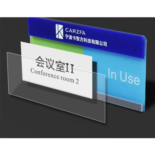 25x12cm Acrylic Prompt Display Holder For Rest And Work In Hotel Room Custom Door Sign