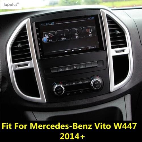 Lapetus Accessories Fit For Mercedes-Benz Vito W447 2014 - 2019 Middle Control Air Conditioning Panel Molding Cover Kit Trim