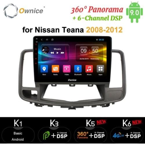 Ownice 2DIN 10.1" 8Core 360 Panorama carplay Car Radio Android 10 Car DVD Player DSP 4G LTE SPDIF for Nissan Teana 2008 - 2012