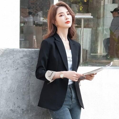 Free Shipping Spring Autumn New Fashion Street Suit Coat Women Korean Fashion Small Suit
