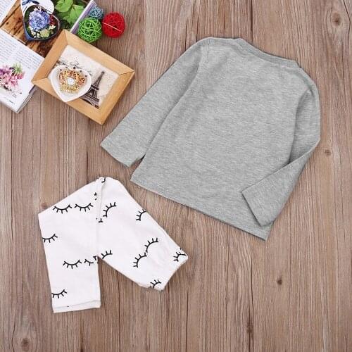Newborn Infant Baby Boys Girls T-Shirts Top Long Sleeve High Quality Tops + Pants Clothes Set Outfit Autumn