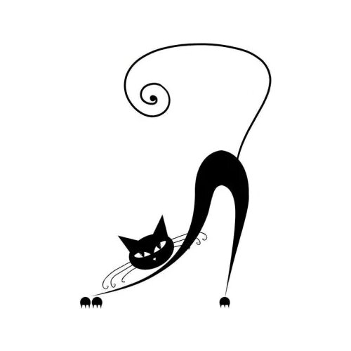 Bending Yawn Siamese Cat Fashionable Car Stickers Window Decal Vinyl Car Decals Car Rear windshield Modern Style T028