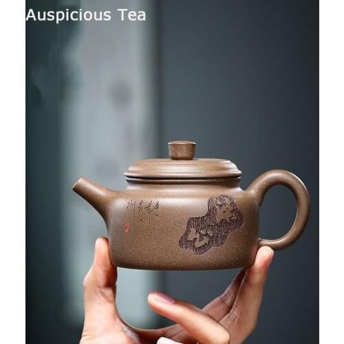 190ml Chinese Yixing Purple Clay Teapots Handmade Raw Ore Tea Pot Beauty Kettle Famous Zisha Teaware Tea Ceremony