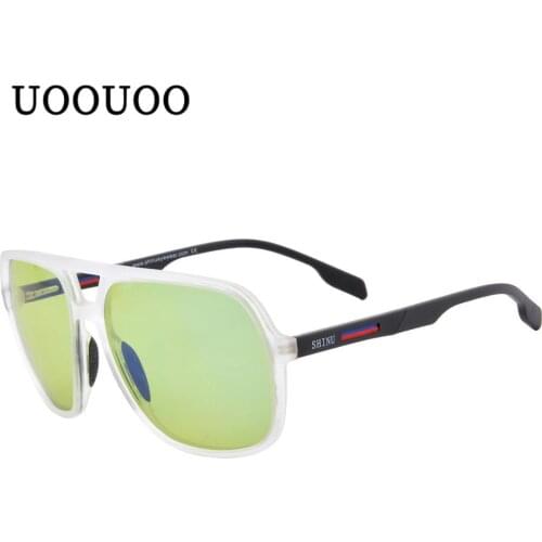 UOOUOO Square Sunglasses Men Polarized Sun Glasses Retro Vintage Goggles Women Fashion UV400 Driving Eyewear bigger size for men