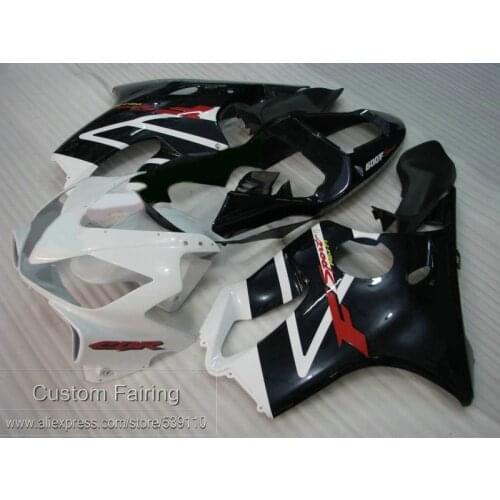 Injection Molded 100% Fairing Kit For Honda CBR600 F4I 01 02 03 White Black Fairings CBR600 F4I 2001-2003 HC25