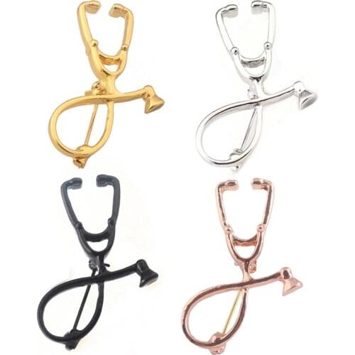 Fashion Doctors Badge Enamel Pin Microscope Stethoscope Brain Lung Helicopter Brooch Nurse Medical Symbol Women Gift Jewelry