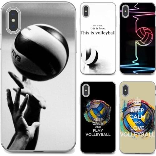 Girls-Sports-Peace-Love-Volleyball For Huawei P30 P40 P20 P7 P8 P9 P10 Lite Plus Pro 2015 2016 2017 Mini Soft Cases