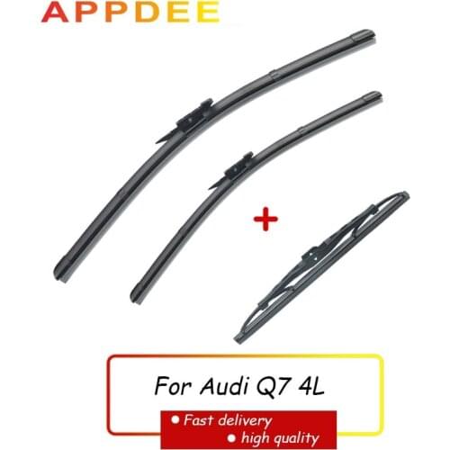 APPDEE Wiper Front Rear Wiper Blades Set For Audi Q7 4L 2006-2015 Windshield Windscreen Window 26"+26"+14"tiejia1
