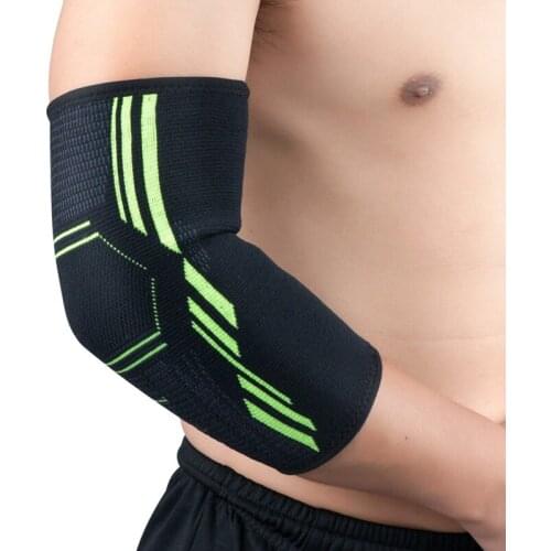 1pc Elbow Pad Protector Anti-slip Breathable Compression Arm Guard Brace Support Sleeve For Basketball Running Cycling