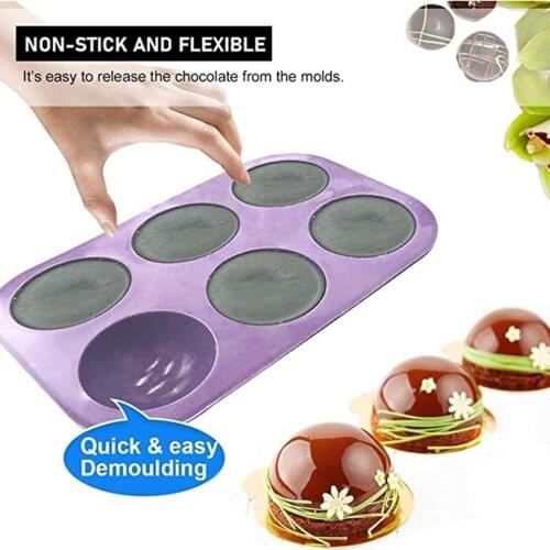 New 6 Holes Cake Mould Muffin Chocolate Cookie Mould DIY Baking Cake Mold Bread Biscuits Embossed Mould Baking Accessories