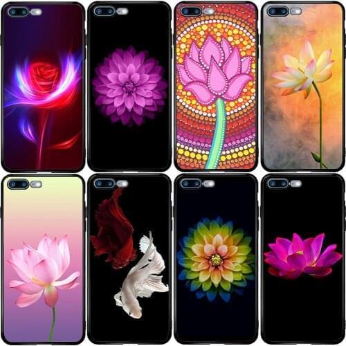 Phone Case for Samsung A5 A6 A7 A8 A10 A20 A30 A40 A50 A60 A70 A80 A90 J3 J4 J5 J6 J8 Plus Lotus Flower