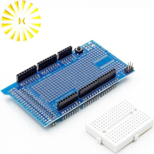 Proto Prototype Shield V3.0 V3 Expansion Development Board + Mini PCB Breadboard 170 Tie Point For Arduino MEGA Connector