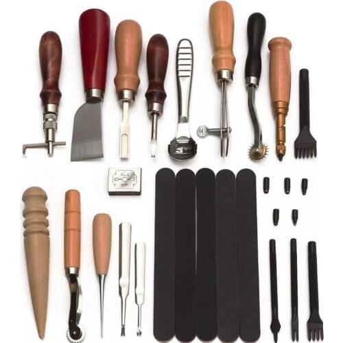 Handmade DIY Leather Tool Set Hand Sewing Set Leather Handicraft Tool Set