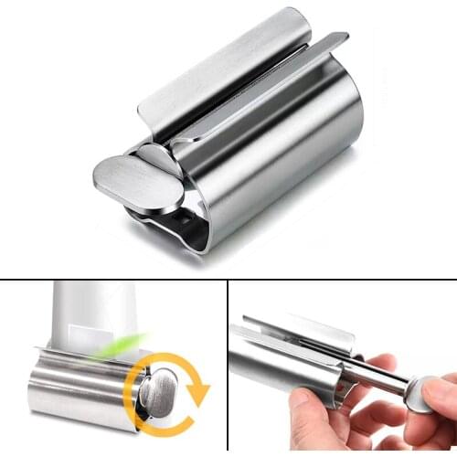 Tube Squeezer Lazy Toothpaste Dispenser Home Toothpaste Holder Cosmetic Facial Cleanser Metal Squeeze Tool Bathroom Accessories