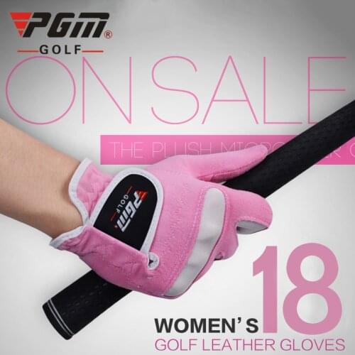 Womens Golf Gloves Pair Ladies Sport Microfiber Soft Fit Sport Grip Gloves Left Right Hand Gloves Wholesale