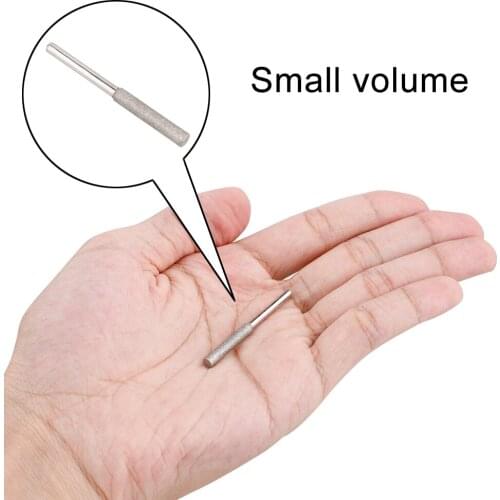 1pc/3pcs Grinding Head Stone File Electric Grinding Drill 4.4/4/5mm Diamond Electric Metal Polishing Stone File Chain Saw