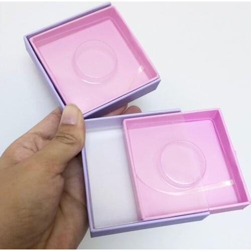 10/pack Wholesale False Lash Boxes Packaging Eyelashes Box Package Custom Black Square Paper Box Storage Makeup Cases Vendors