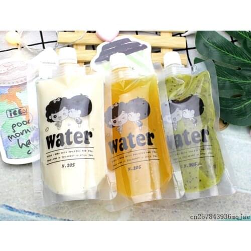 100pcs Drinking Bag Drink Packaging Bag Food Grade Beverage Bags Stand up Pouch