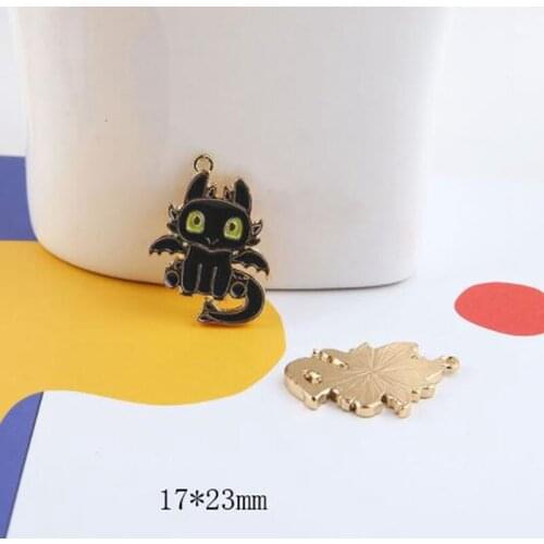 20 pcs/ 50 pcs/ 100 pcs cartoon dragon Charm Pendants DIY Jewelry Making Accessories