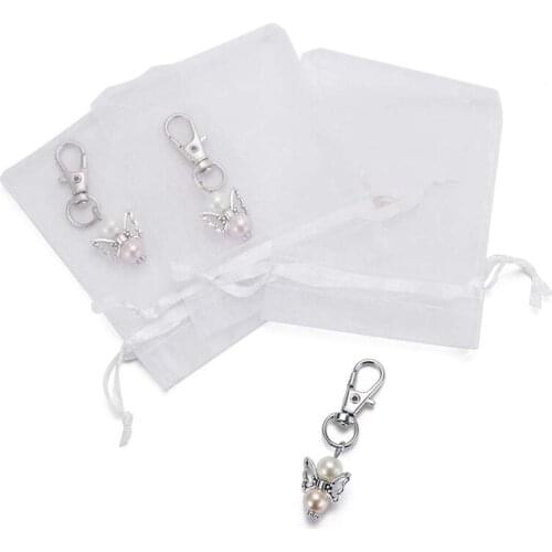 30 Pieces Organza Bags Wedding Favors Baptism Pendants Christmas Communion Confirmation Gifts For Guests
