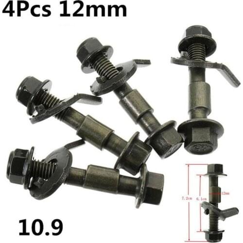 4PCS 12mm 10.9 Wheel Alignment Camber Bolt Eccentric Screw Car Adjustment Repair Tools