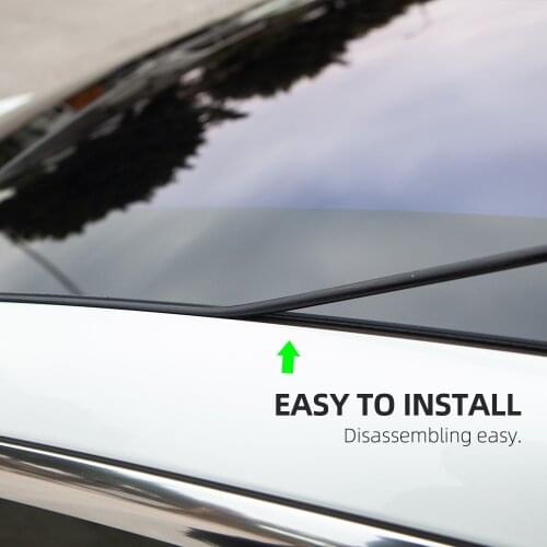 Vxvb New For Tesla Model 3 2020 Car Accessories Skylight Glass Sealing Strip Wind Noise Reduction Kit Quiet Seal Kit Accessory