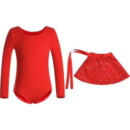 Girls Ballet Dance Gymnastics Leotard Long Sleeve Kids Child Ballet Clothing Dance Wear for Girls