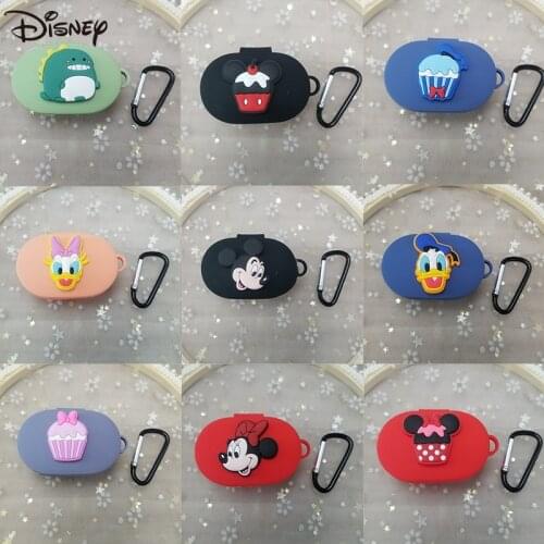 Disney Earphone Case for Xiaomi Redmi Airdots 1 2 3 Cute Soft Silicone Wireless Bluetooth Headphone Protective Cover With Hook