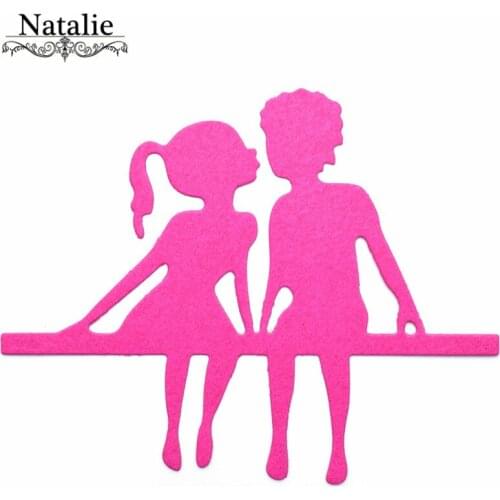 Girls And Boys Lover Metal Cutting Dies for Scrapbooking Album Paper Craft Embossing Stencils Valentines Day Die Cutter