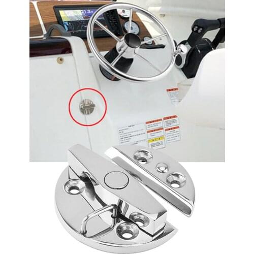 Marine 316 Stainless Steel Boat Flush Pull Hatch Slam Latch For RV Yacht Camper Deck Door Drawer Tackle Boat Accessories Marin