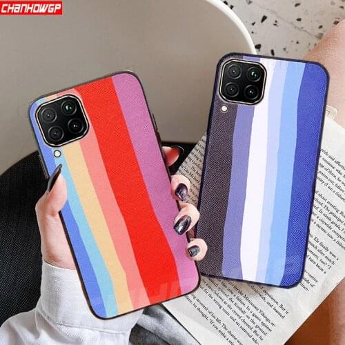 Matte Rainbow Soft Case For Samsung Galaxy A12 A02S A32 A42 A52 A72 A01 A11 A21S A31 A41 A51 A71 A20 A30 A40 A50 A40 M31 Cover