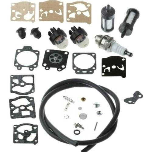 Carb Repair Kit For Stihl FS44 Carburetor Repair Kit FS36 FS40 String Trimmer Parts Tool Spark Plug Primer Bulb Carb Repair Kits
