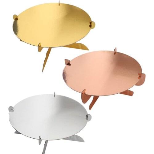 1 Layer Disposable Papercard Cupcake Display Rack Round Birthday Dessert Stand Dessert Wedding Party Supplies Cake Tools