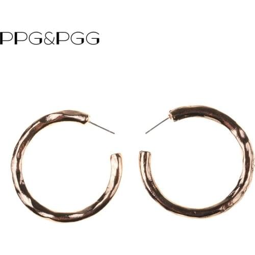 PPG&PGG Wedding Fashion Women Geometric Statement Charm Stud Earrings Gifts New Hot Simple Design Trendy Jewelry Wholesale