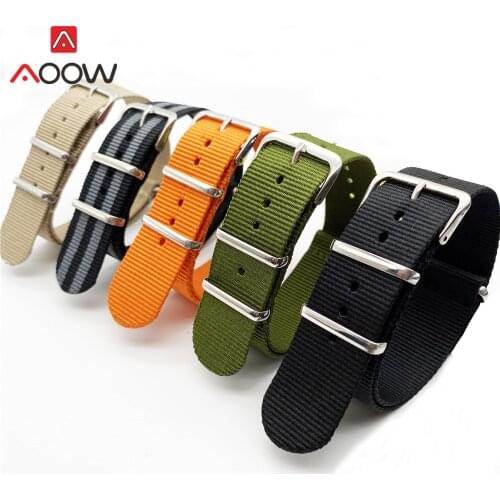 18mm 20mm 22mm High Quality NATO Nylon Watchband ZULU Canvas Strap Men Women Replace Bracelet Band Watch Accessories for DW