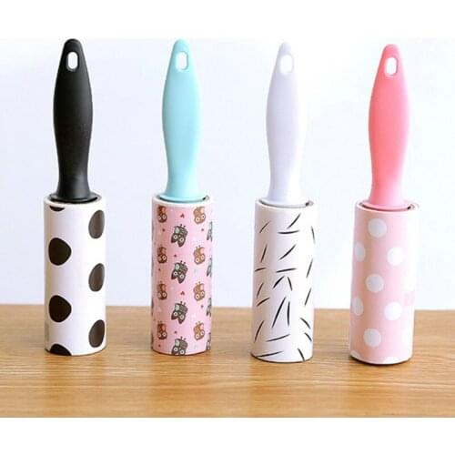 Hot Sale 30Sheets with Handle Brush Lint Roller Reusable Dust Remover Wiper Sticky Pet Hair Cleaning Brush Cleaners Accessories