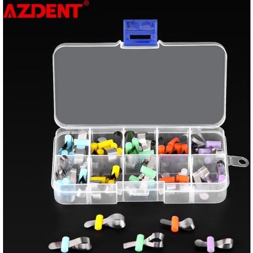 Dental Forming Sheet Orthodontic Sectional Contoured Metal Matrice Dentistry Matrix Bands Retainerless Automatrix with Locker