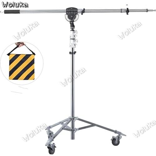 Studio Mobile light rack stainless steel ceiling frame load-bearing 8kg video boom crossbar Caster bracket CD50 T03