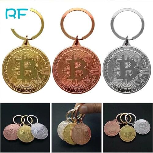 1PCS Creative Souvenir Gold Plated Bitcoin Coin Collectible Great Gift Bit Coin Art Collection Physical Gold Commemorative Coin