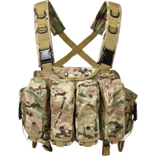 CQC AK Chest Rig Molle Tactical Vest Military Army Equipment AK 47 Magazine Pouch Outdoor Airsoft Paintball Hunting Vest